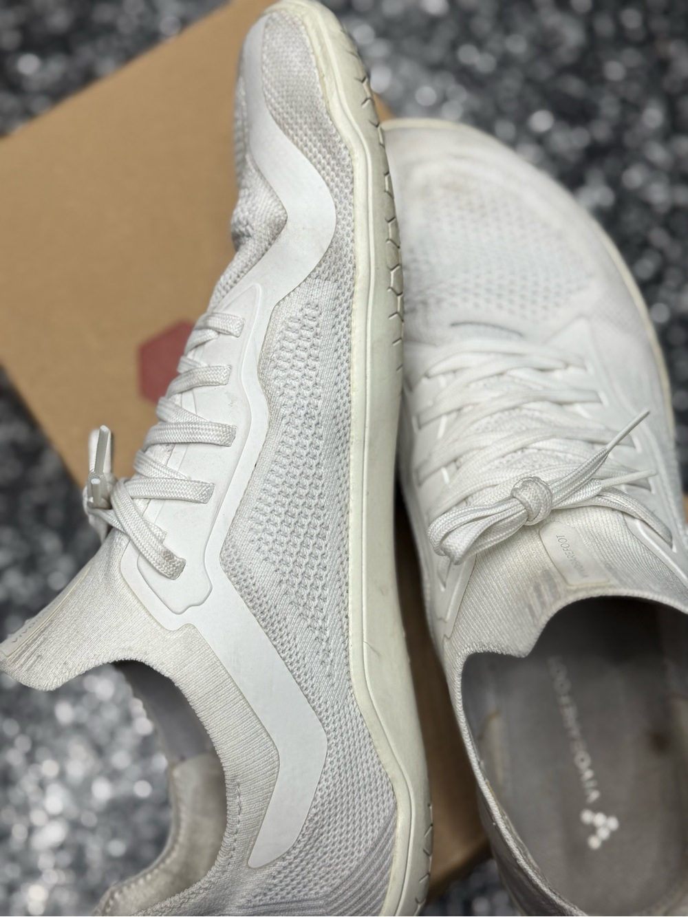 Vivo Barefoot Primus lite knit triple white sz 42 barefoot trainer - Picture 7 of 8